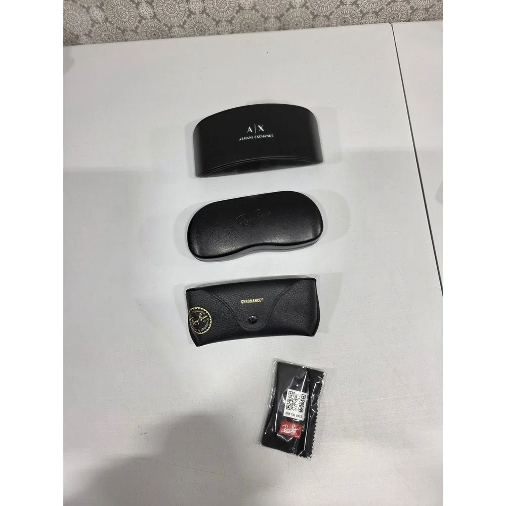 Armani Exchange‎ Ray Ban Chromance Sunglass Cases with Cleaning Cloth